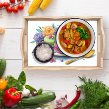 Load image into Gallery viewer, Wooden Beautiful Pattern 5D Diamond Painting Tray Art Craft with Handle for Desk
