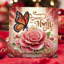 Load image into Gallery viewer, 6Pcs Mother s Day Flower Wing Handmade Diamond Painting Wish Card for Moms
