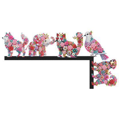Circus Diamond Art Door Right Angle Sign Wood Door Corner Decor for Party Favors
