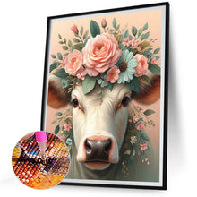 Load image into Gallery viewer, Diamond Painting - Full Round - Flower Cow (30*40CM)

