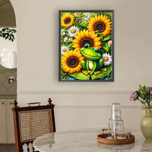 Load image into Gallery viewer, Diamond Painting - Full Round - Sunflower Frog (30*40CM)
