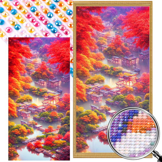 AB Diamond Painting - Full Round - Oriental Water Village (40*80CM)