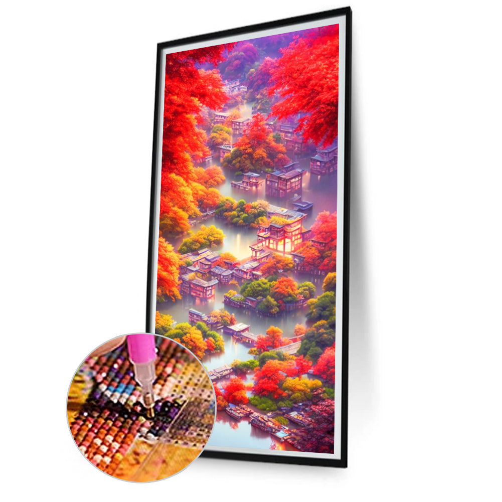 AB Diamond Painting - Full Round - Oriental Water Village (40*80CM)