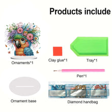 Load image into Gallery viewer, Acrylic Special Shape Flower Girl Desktop Diamond Art Kits for Home Office Decor
