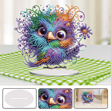 Load image into Gallery viewer, Acrylic Special Shape Flower Girl Desktop Diamond Art Kits for Home Office Decor
