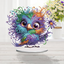 Load image into Gallery viewer, Acrylic Special Shape Flower Girl Desktop Diamond Art Kits for Home Office Decor
