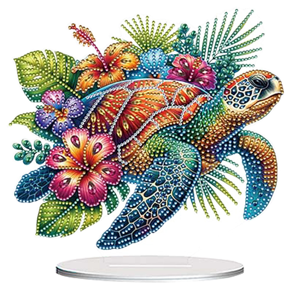 Acrylic Special Shape Flower Girl Desktop Diamond Art Kits for Home Office Decor