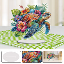 Load image into Gallery viewer, Acrylic Special Shape Flower Girl Desktop Diamond Art Kits for Home Office Decor
