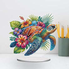 Load image into Gallery viewer, Acrylic Special Shape Flower Girl Desktop Diamond Art Kits for Home Office Decor

