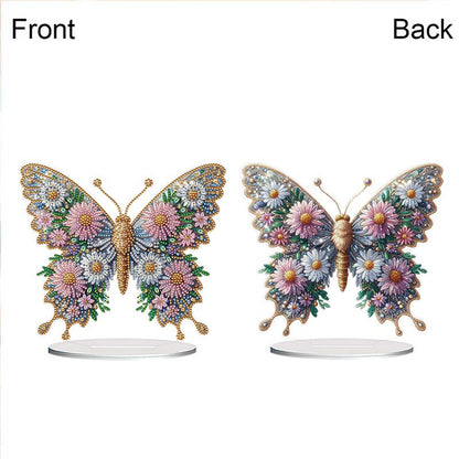 Acrylic Special Shape Flower Girl Desktop Diamond Art Kits for Home Office Decor