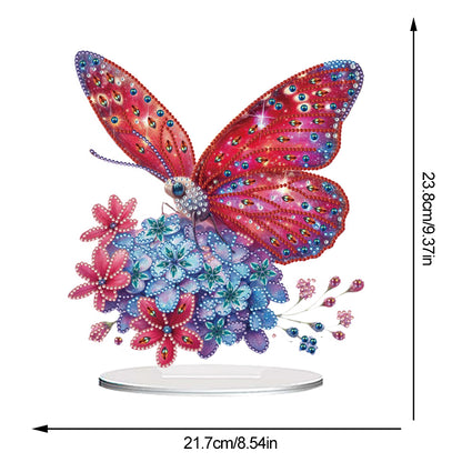 Acrylic Special Shape Flower Girl Desktop Diamond Art Kits for Home Office Decor