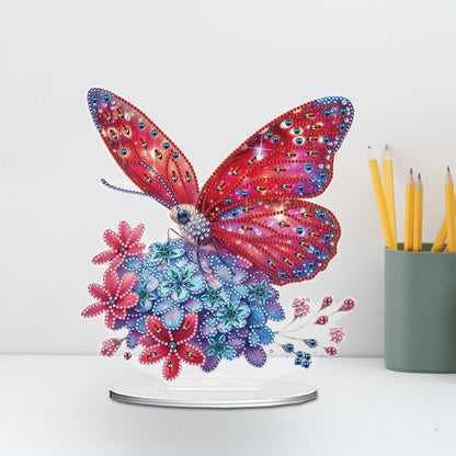 Acrylic Special Shape Flower Girl Desktop Diamond Art Kits for Home Office Decor