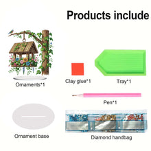 Load image into Gallery viewer, Acrylic Special Shape Flower Girl Desktop Diamond Art Kits for Home Office Decor
