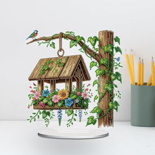 Load image into Gallery viewer, Acrylic Special Shape Flower Girl Desktop Diamond Art Kits for Home Office Decor
