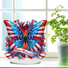 Load image into Gallery viewer, Acrylic Special Shape Flower Girl Desktop Diamond Art Kits for Home Office Decor
