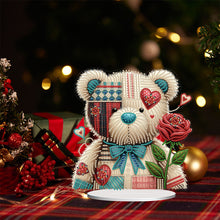 Load image into Gallery viewer, Acrylic Special Shape Flower Girl Desktop Diamond Art Kits for Home Office Decor
