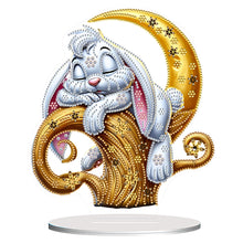 Load image into Gallery viewer, Acrylic Special Shape Flower Girl Desktop Diamond Art Kits for Home Office Decor
