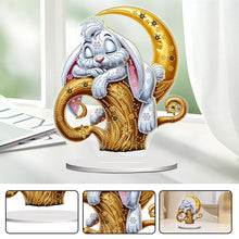 Load image into Gallery viewer, Acrylic Special Shape Flower Girl Desktop Diamond Art Kits for Home Office Decor
