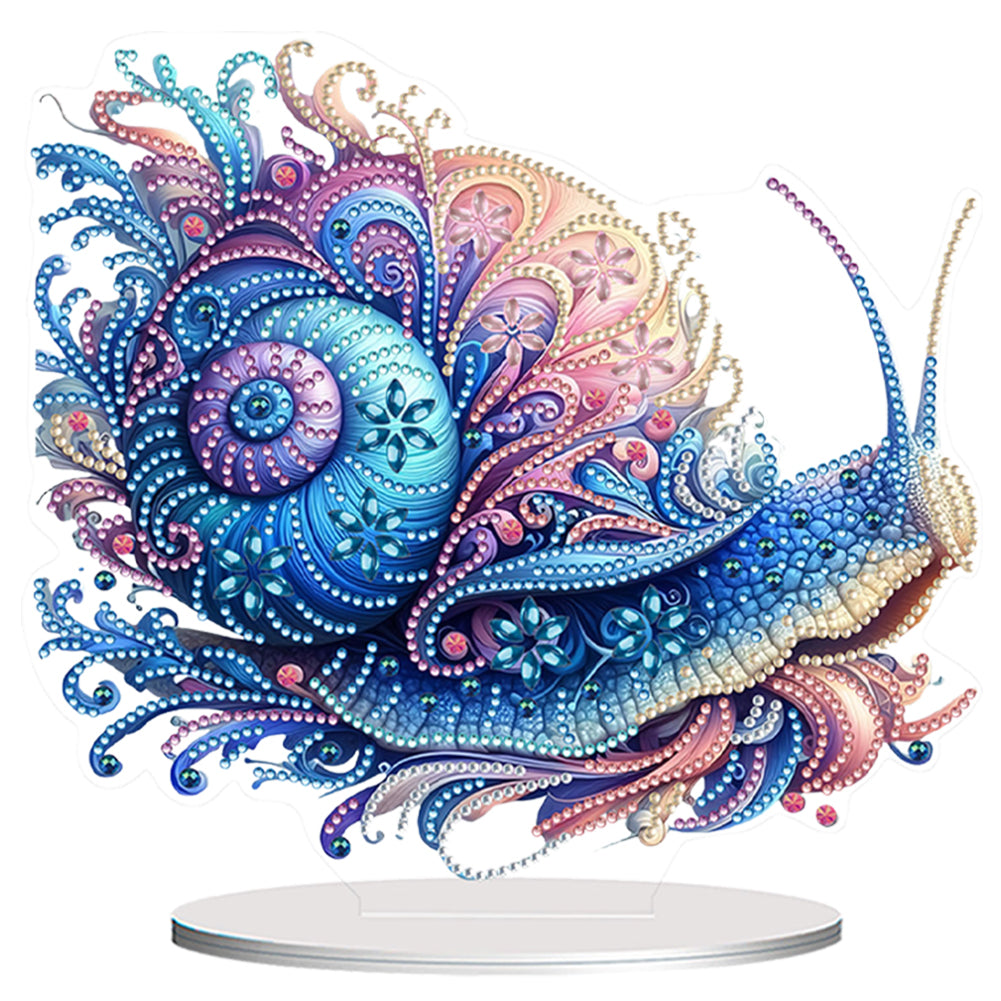 Acrylic Special Shape Flower Girl Desktop Diamond Art Kits for Home Office Decor