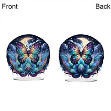 Load image into Gallery viewer, Acrylic Special Shape Flower Girl Desktop Diamond Art Kits for Home Office Decor
