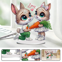 Load image into Gallery viewer, Acrylic Special Shape Carrot Rabbit Diamond Painting Desktop Decors for Home
