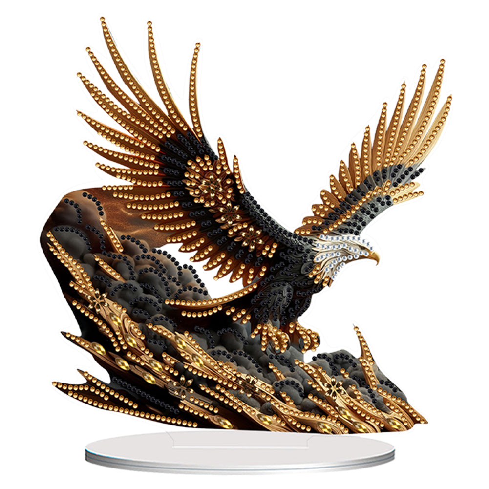 Acrylic Special Shape Flower Girl Desktop Diamond Art Kits for Home Office Decor