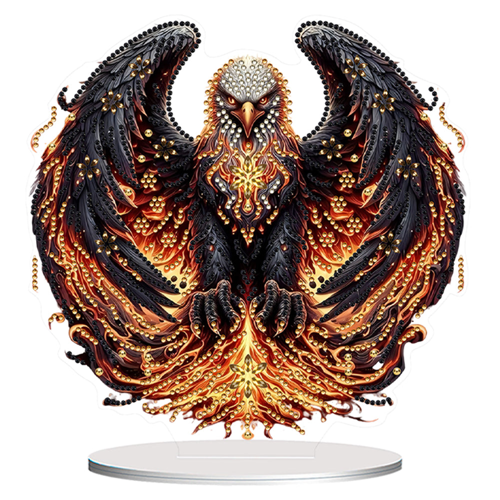 Acrylic Special Shape Flower Girl Desktop Diamond Art Kits for Home Office Decor