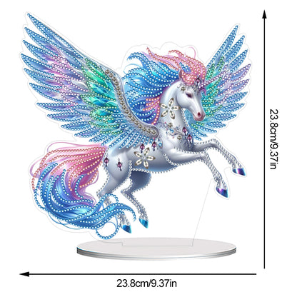 Acrylic Special Shape Flower Girl Desktop Diamond Art Kits for Home Office Decor