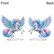 Load image into Gallery viewer, Acrylic Special Shape Flower Girl Desktop Diamond Art Kits for Home Office Decor
