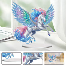 Load image into Gallery viewer, Acrylic Special Shape Flower Girl Desktop Diamond Art Kits for Home Office Decor
