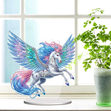 Load image into Gallery viewer, Acrylic Special Shape Flower Girl Desktop Diamond Art Kits for Home Office Decor
