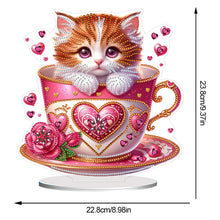 Load image into Gallery viewer, Acrylic Special Shape Flower Girl Desktop Diamond Art Kits for Home Office Decor
