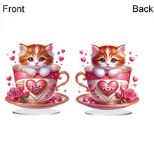 Load image into Gallery viewer, Acrylic Special Shape Flower Girl Desktop Diamond Art Kits for Home Office Decor
