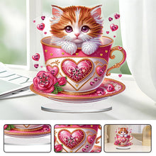 Load image into Gallery viewer, Acrylic Special Shape Flower Girl Desktop Diamond Art Kits for Home Office Decor
