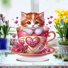 Load image into Gallery viewer, Acrylic Special Shape Flower Girl Desktop Diamond Art Kits for Home Office Decor
