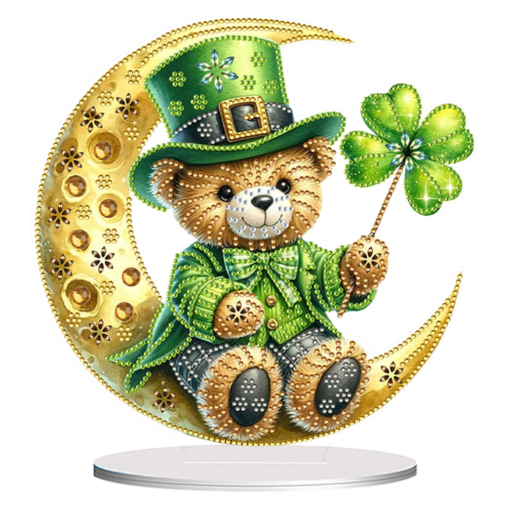 Acrylic Special Shape Flower Girl Desktop Diamond Art Kits for Home Office Decor