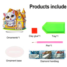 Load image into Gallery viewer, Acrylic Special Shape Flower Girl Desktop Diamond Art Kits for Home Office Decor
