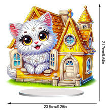 Load image into Gallery viewer, Acrylic Special Shape Flower Girl Desktop Diamond Art Kits for Home Office Decor
