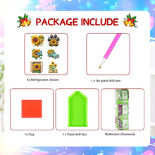 Load image into Gallery viewer, 6Pcs Acrylic Animals Diamond Painting Refrigerator Magnet for Fridge Whiteboards
