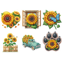 Load image into Gallery viewer, 6Pcs Acrylic Animals Diamond Painting Refrigerator Magnet for Fridge Whiteboards
