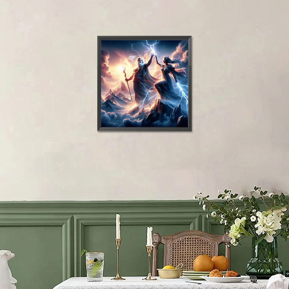 Diamond Painting - Full Square - Zeus And Hera (40*40CM)