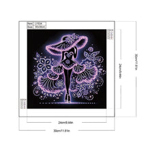 Load image into Gallery viewer, Diamond Painting - Partial Special Shaped - Elegant Lady (30*30CM)
