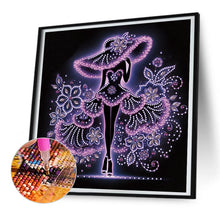 Load image into Gallery viewer, Diamond Painting - Partial Special Shaped - Elegant Lady (30*30CM)
