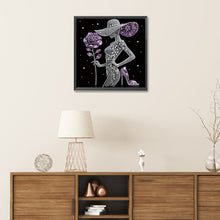 Load image into Gallery viewer, Diamond Painting - Partial Special Shaped - Elegant Lady (30*30CM)
