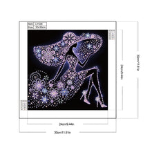Load image into Gallery viewer, Diamond Painting - Partial Special Shaped - Elegant Lady (30*30CM)
