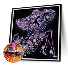 Load image into Gallery viewer, Diamond Painting - Partial Special Shaped - Elegant Lady (30*30CM)
