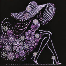 Load image into Gallery viewer, Diamond Painting - Partial Special Shaped - Elegant Lady (30*30CM)
