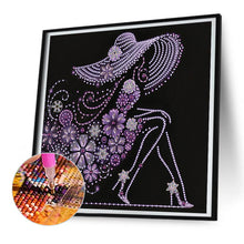 Load image into Gallery viewer, Diamond Painting - Partial Special Shaped - Elegant Lady (30*30CM)
