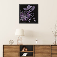 Load image into Gallery viewer, Diamond Painting - Partial Special Shaped - Elegant Lady (30*30CM)
