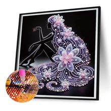 Load image into Gallery viewer, Diamond Painting - Partial Special Shaped - Elegant Lady (30*30CM)
